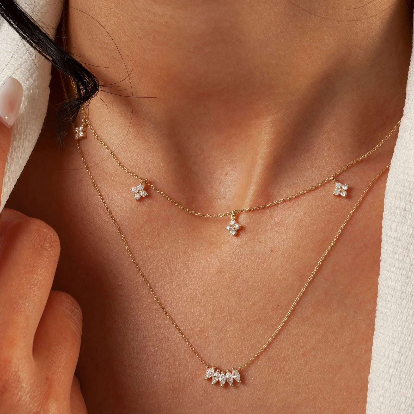 Rey Layered Necklace - ARTSY SILVER