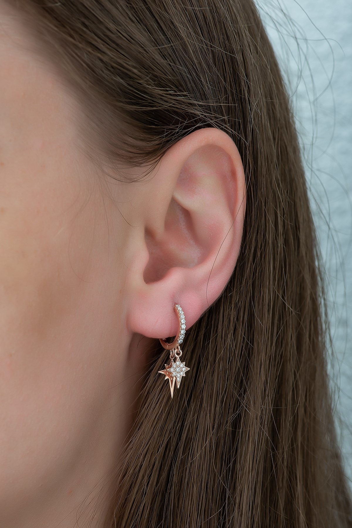 Double Pole Star Earrings