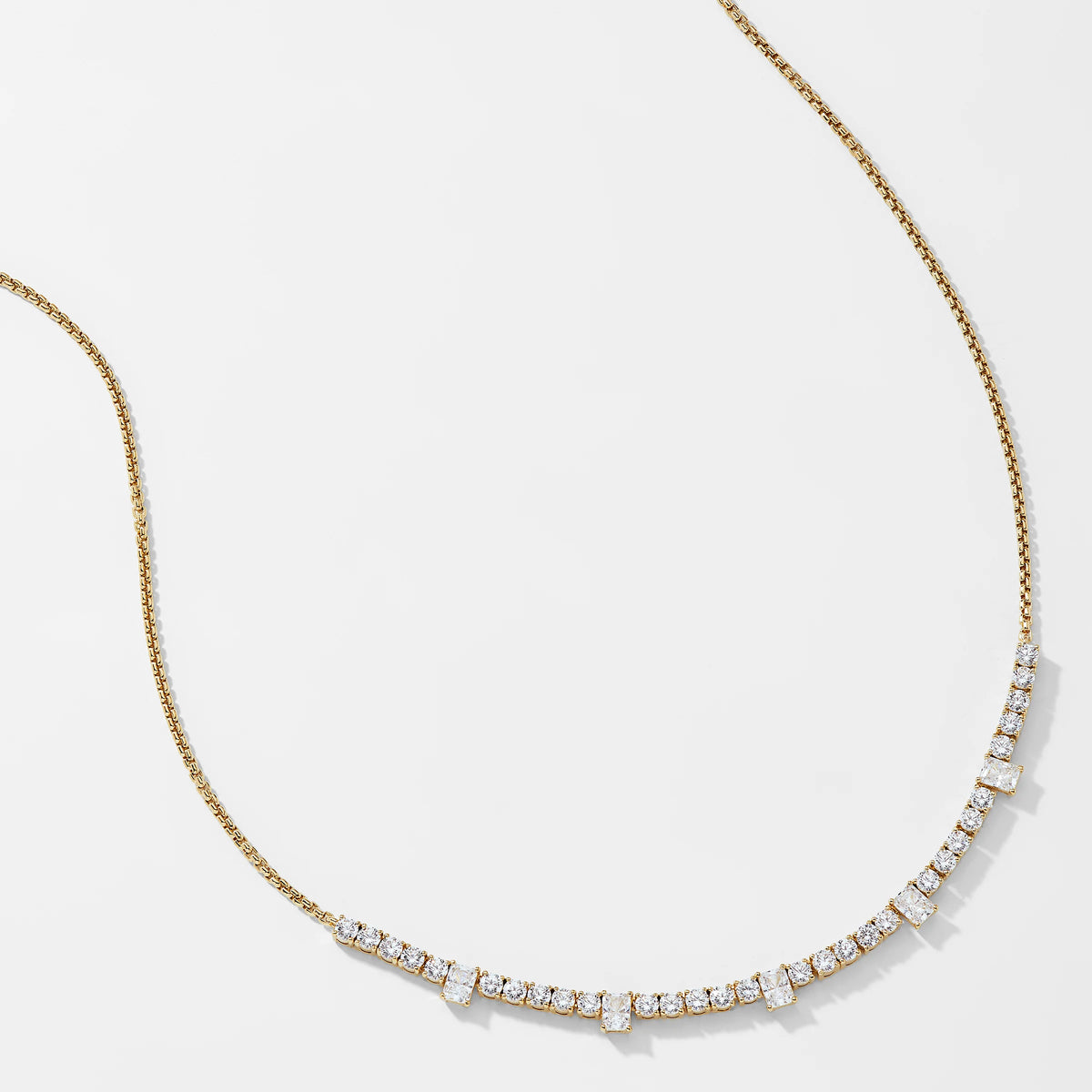 Round Tennis Necklace