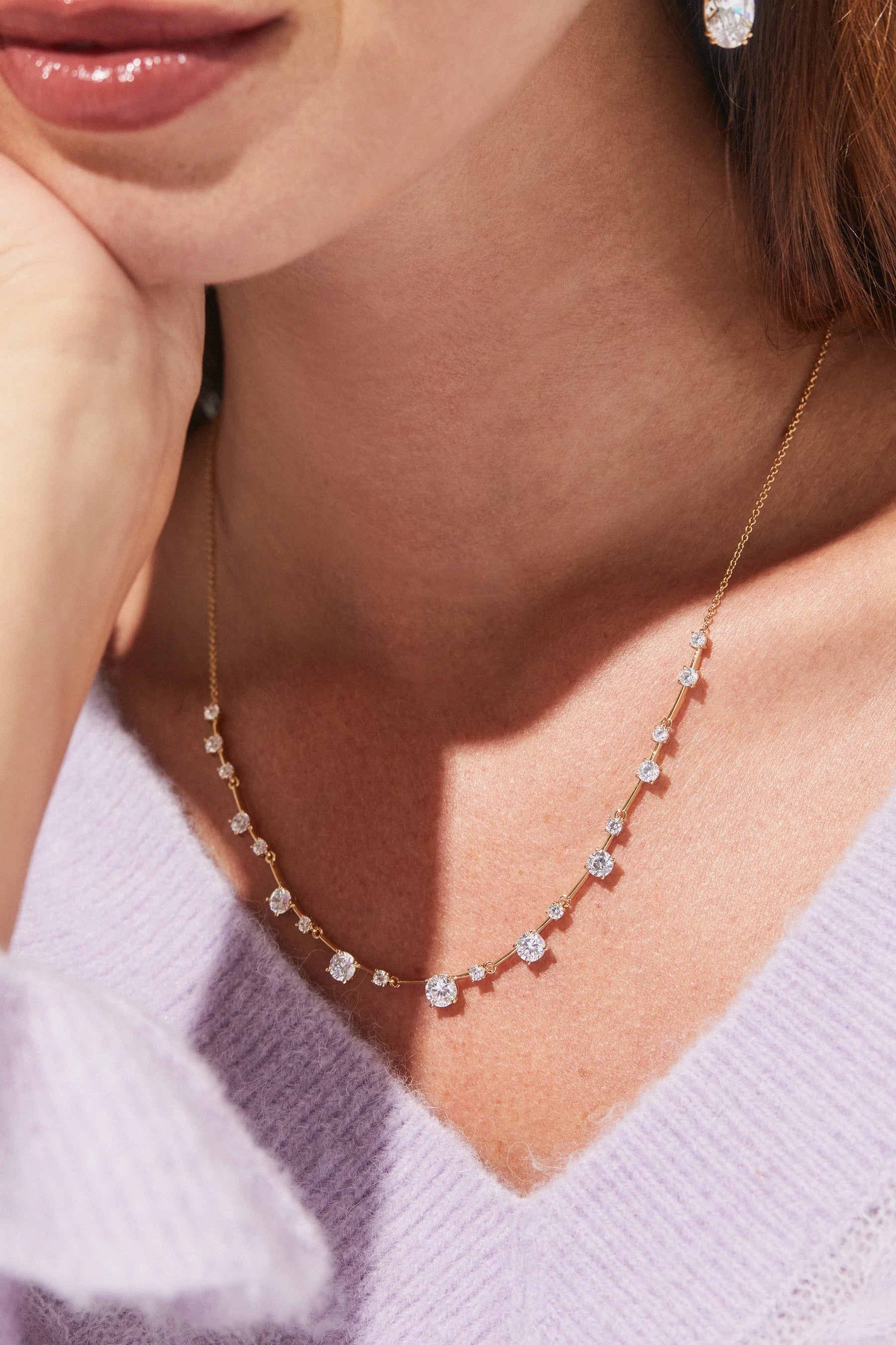 Evelyn Frontal Necklace - ARTSY SILVER