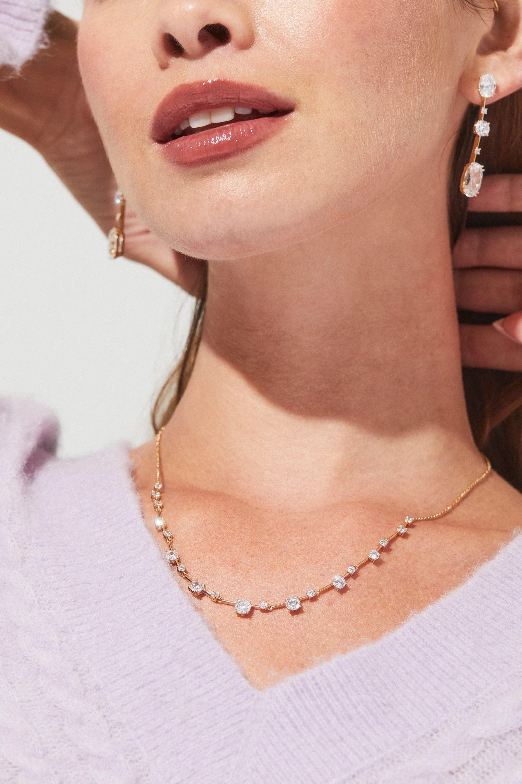 Evelyn Frontal Necklace - ARTSY SILVER