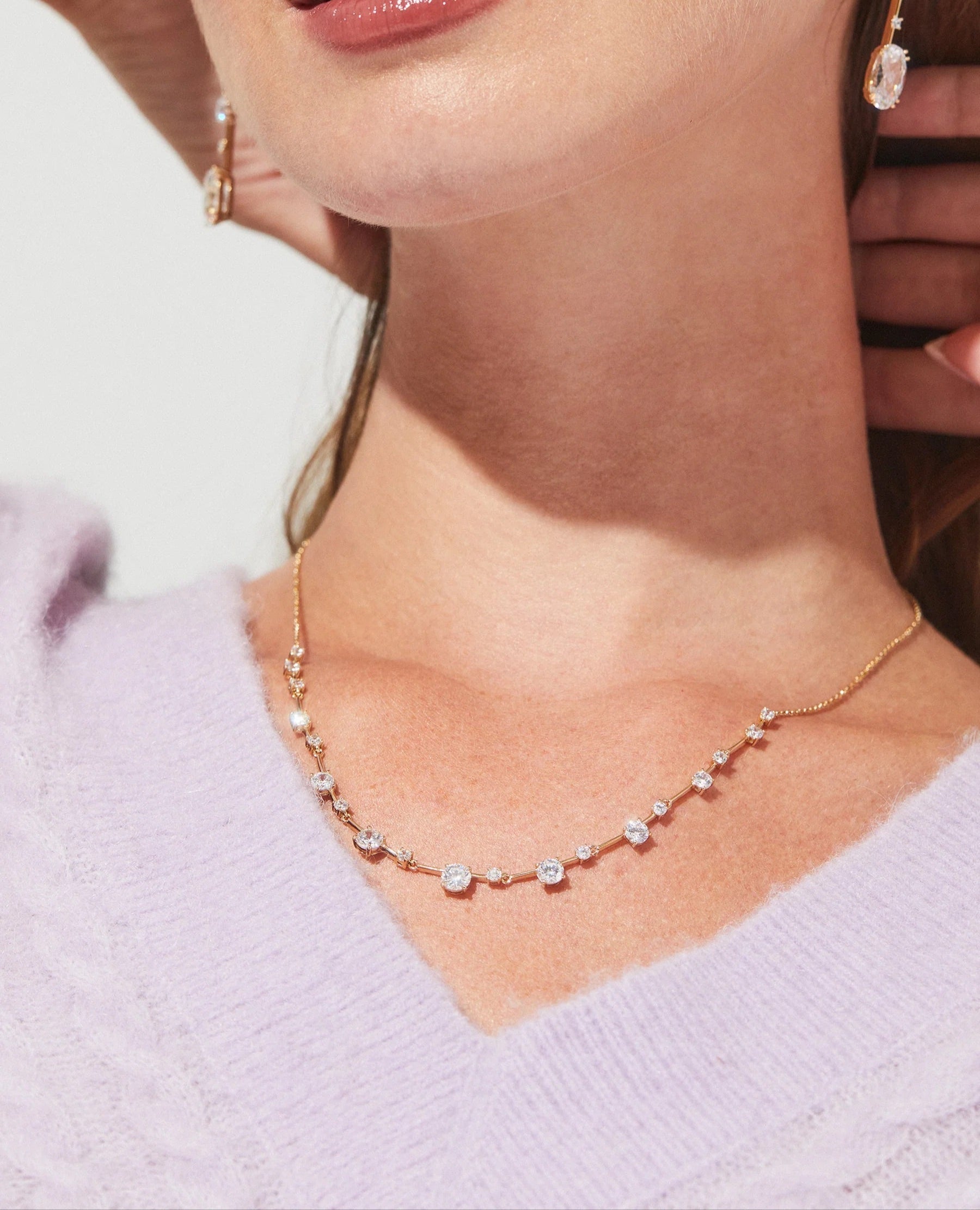 Evelyn Frontal Necklace - ARTSY SILVER