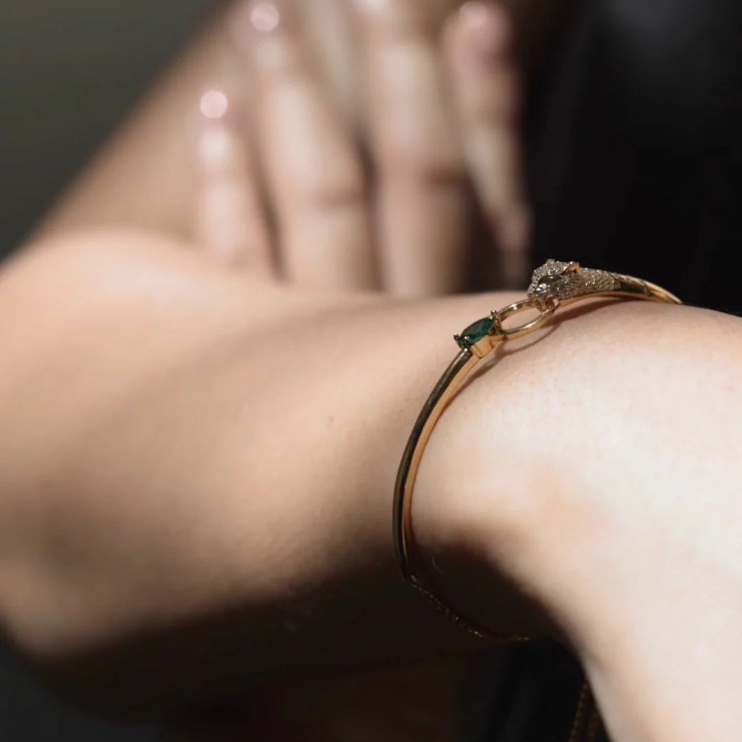 Stay Wild Tiger Adjustable Bracelet - ARTSY SILVER