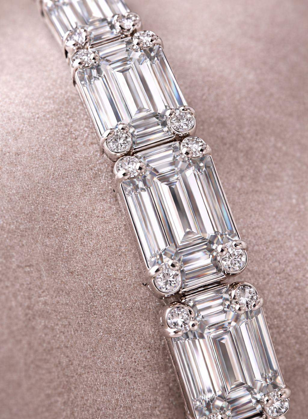 Emerald Illusion Bangle - ARTSY SILVER