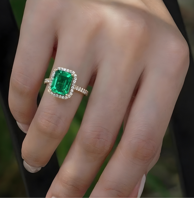 Emerald Stone Fancy Ring