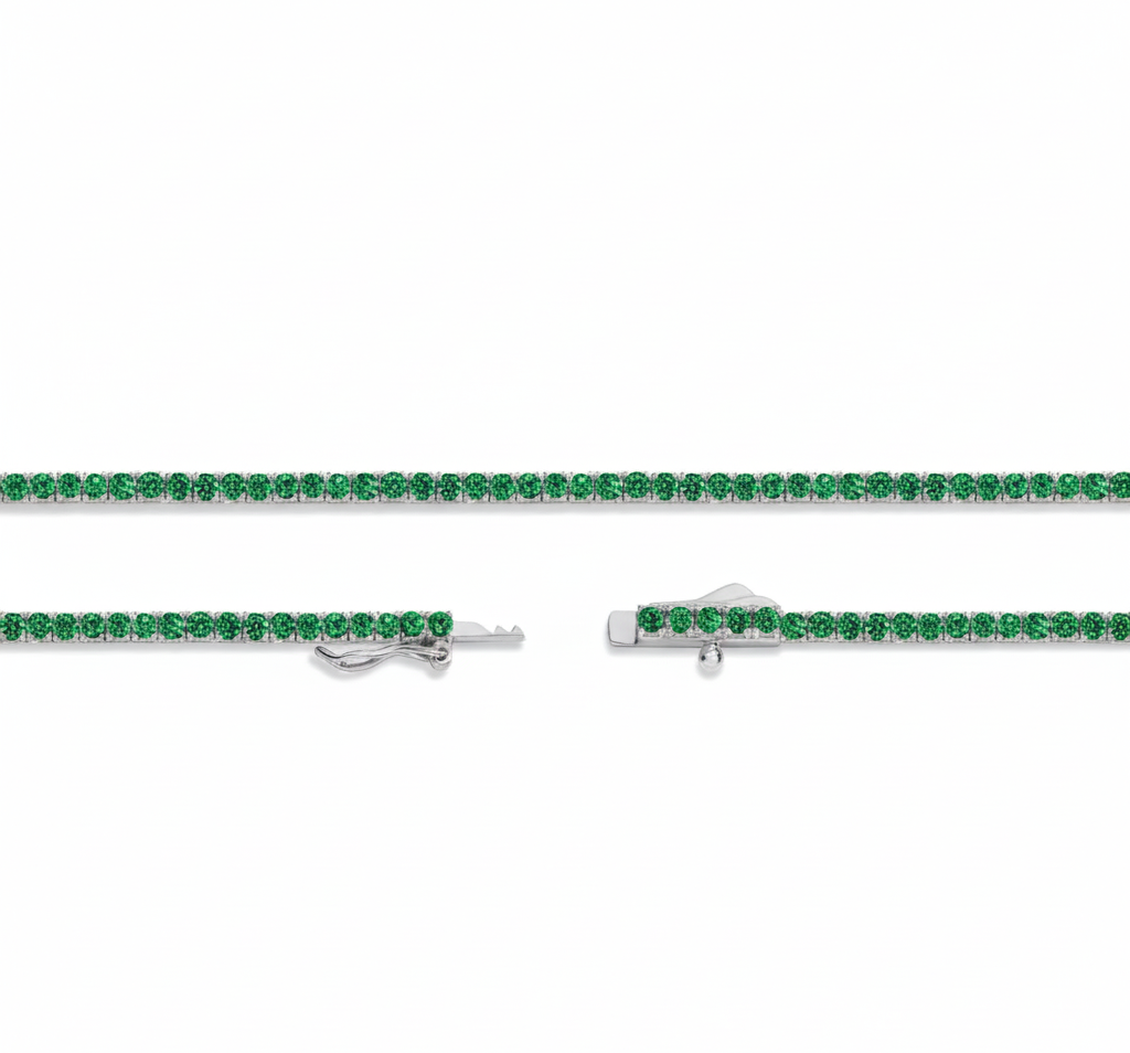 Emerald Tennis Necklace