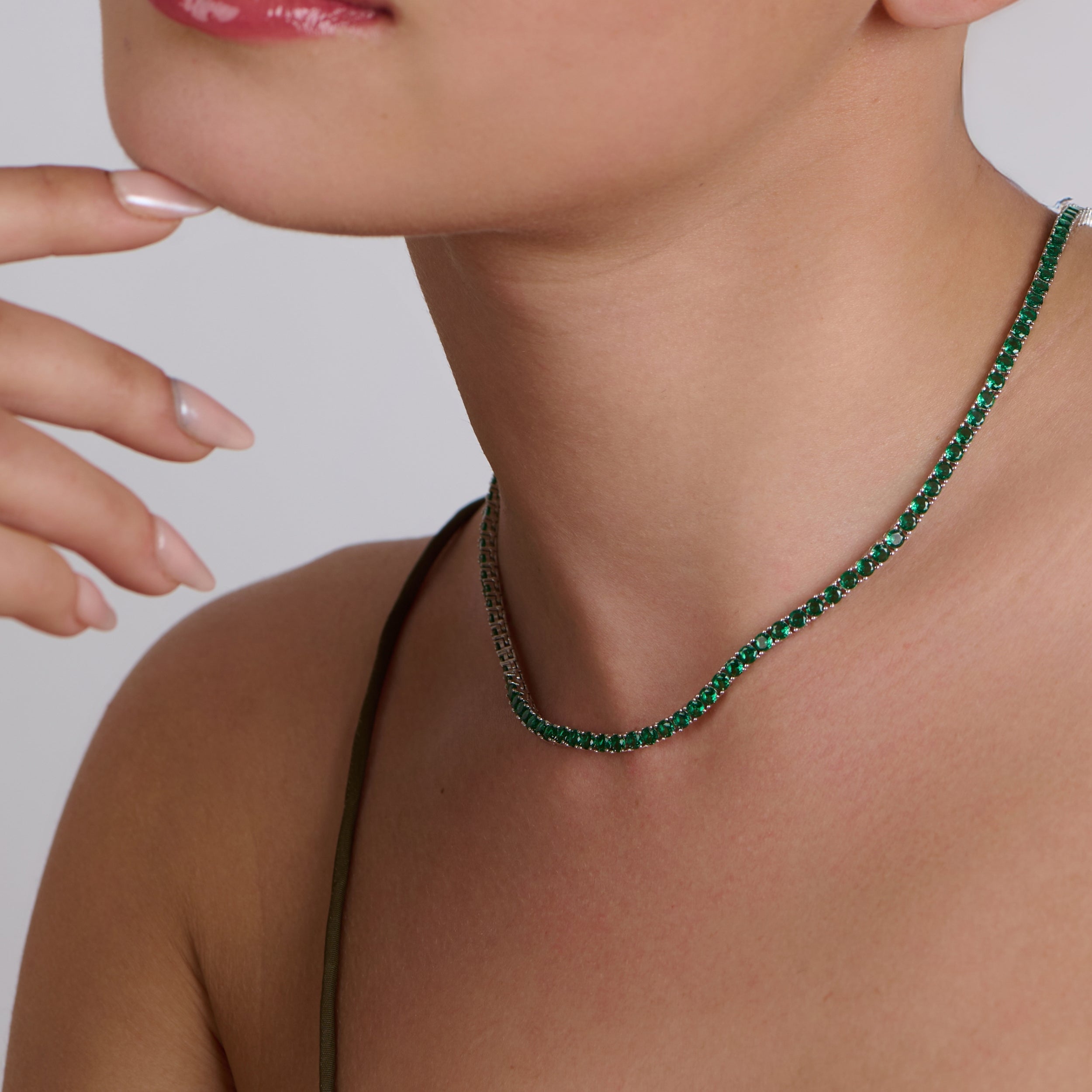 Emerald Tennis Necklace
