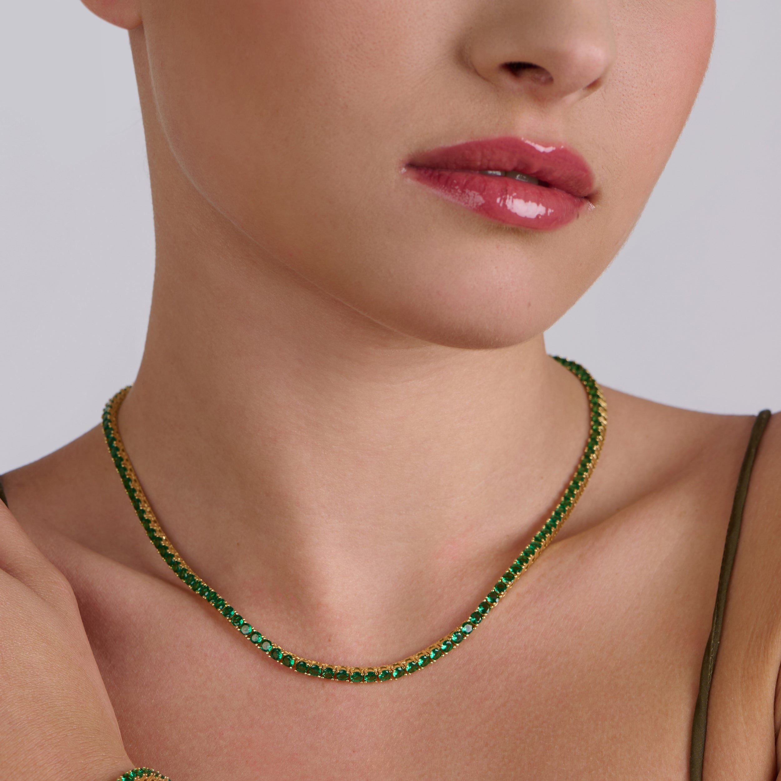 Emerald Tennis Necklace