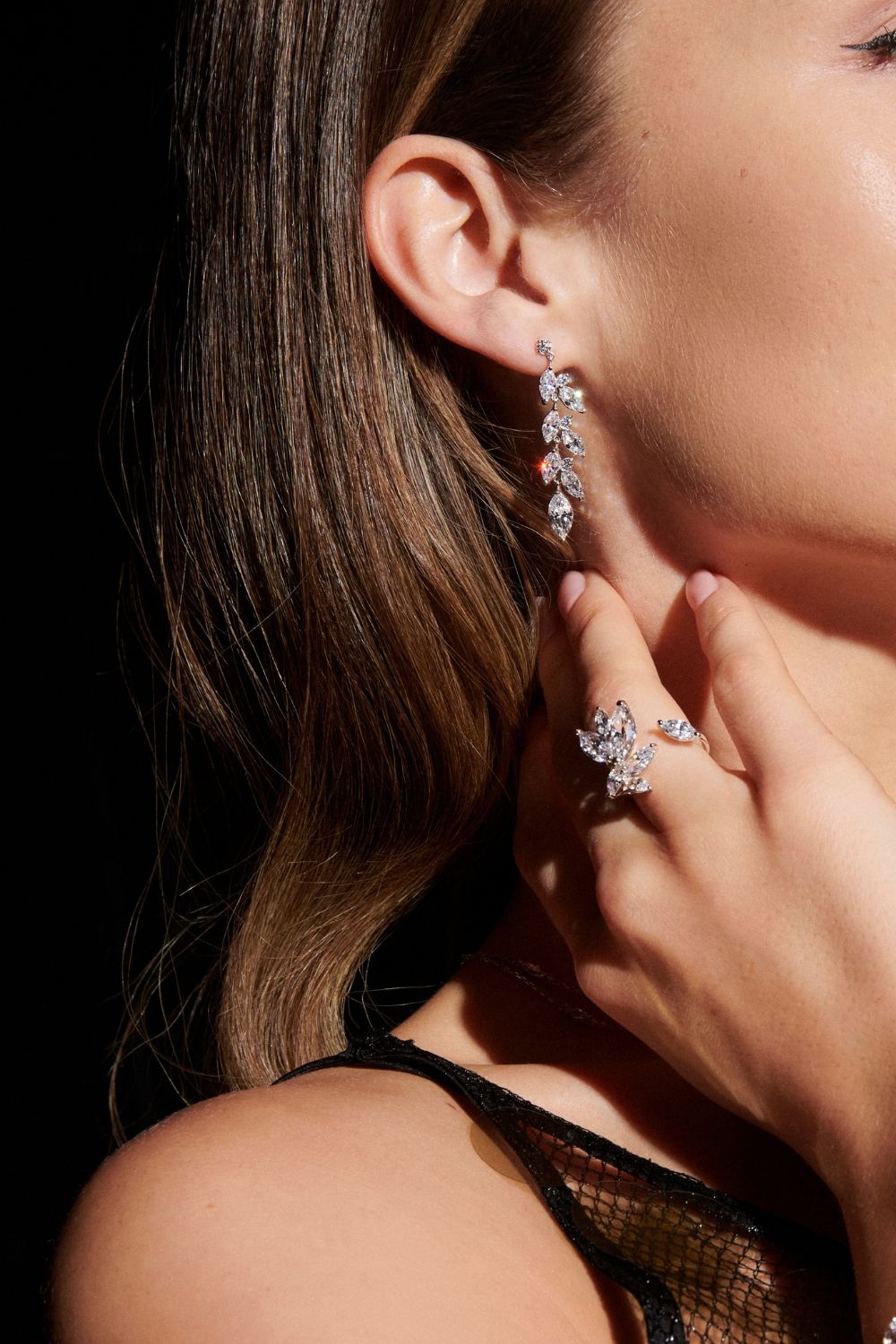 Enchanted White Zircon Earrings