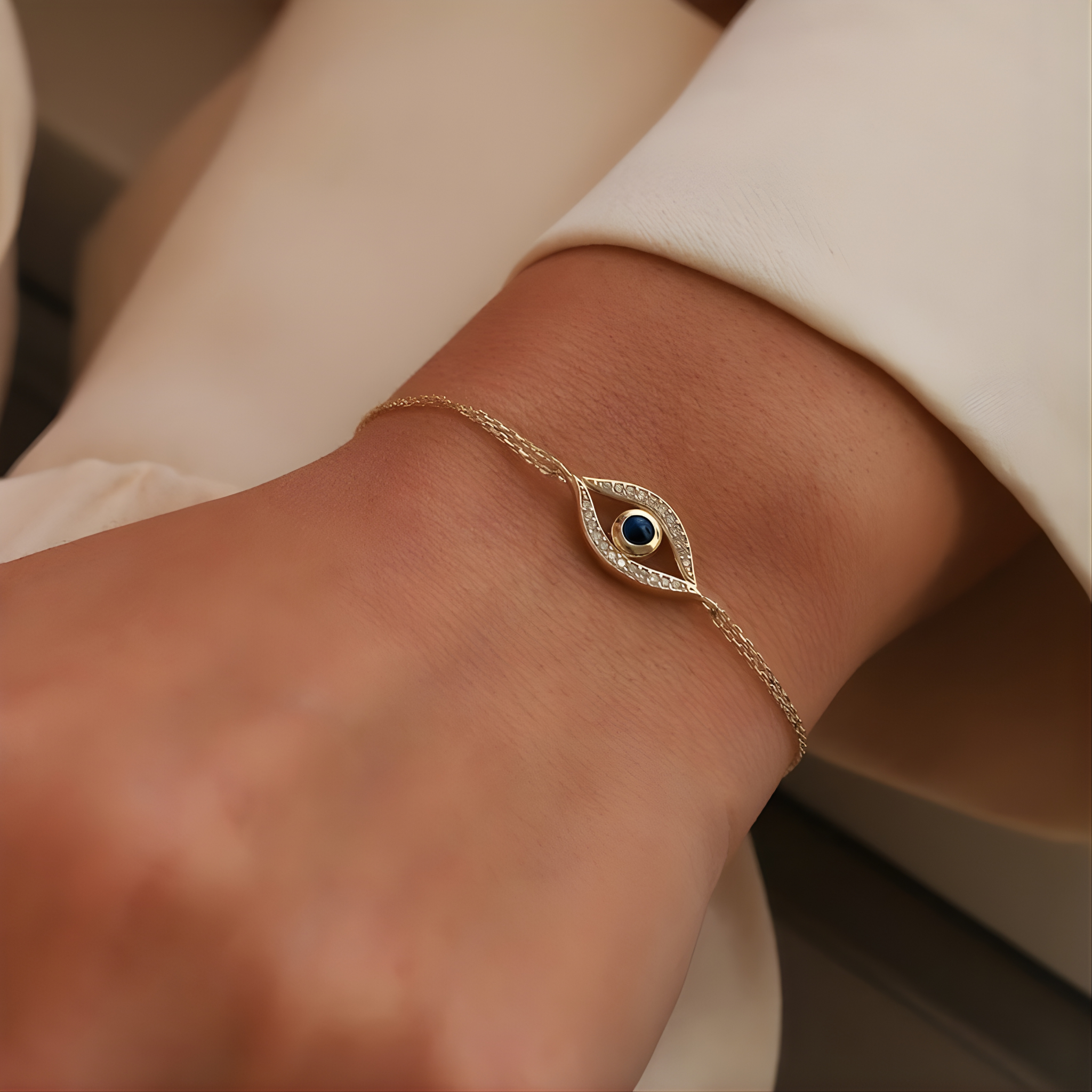 Evil Eye Enamel Bracelet
