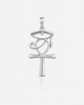 Eye Of Ra & Ankh Pendant - ARTSY SILVER