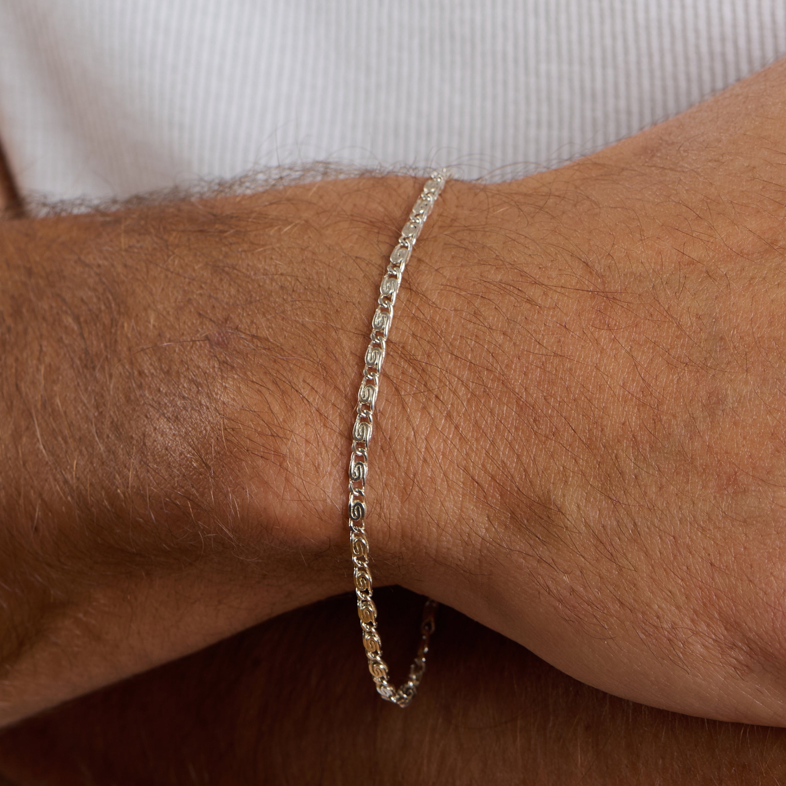 Figaro Silver Bracelet