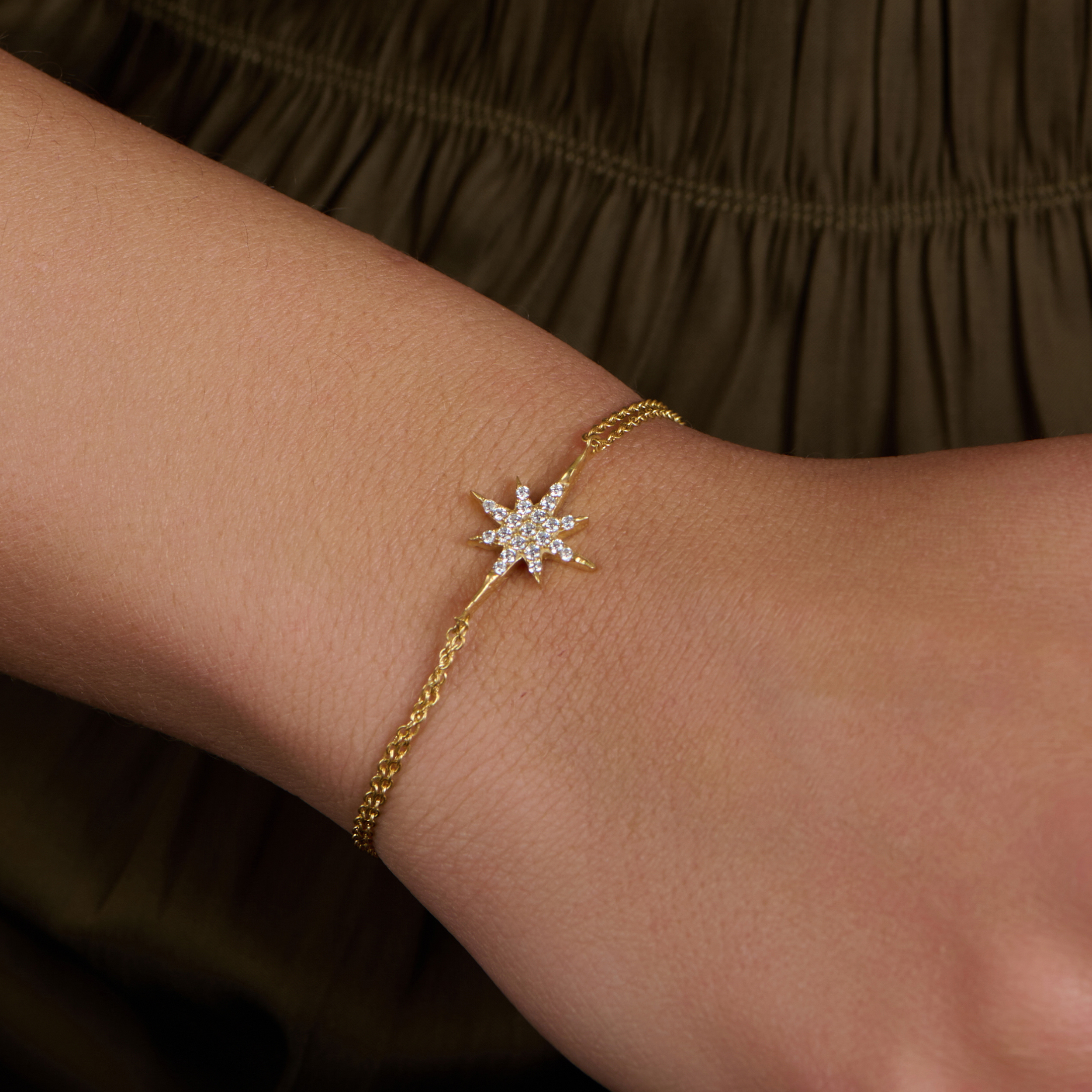Fizzy Zircons Pole Star Bracelet