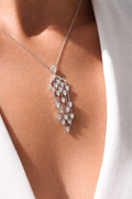 Flawless Queen Adjustable Zircon Necklace - ARTSY SILVER