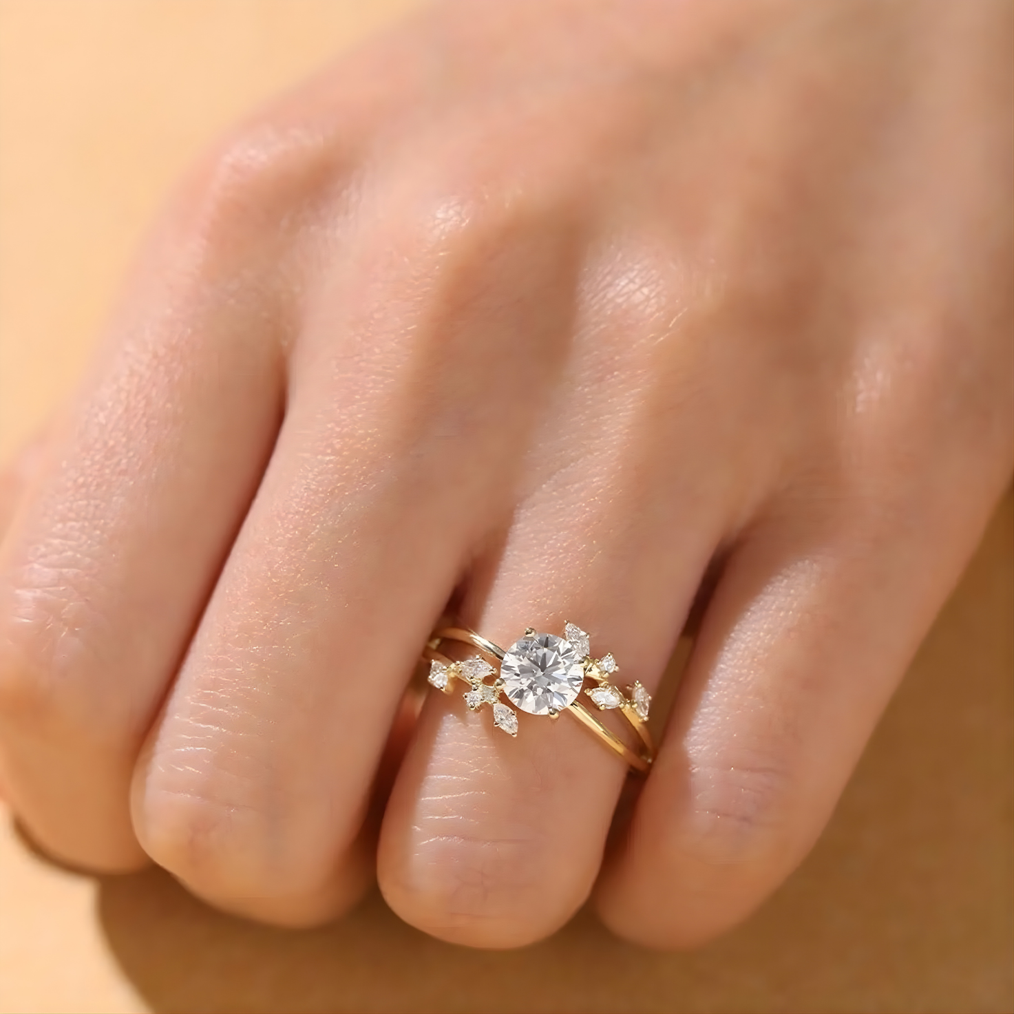 Floral Charm Ring