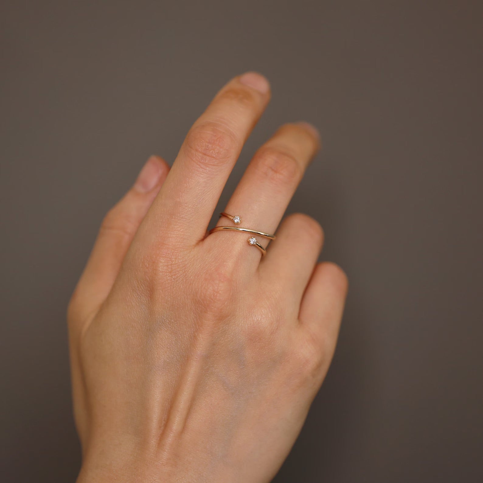 Florence Open Cross Ring - ARTSY SILVER