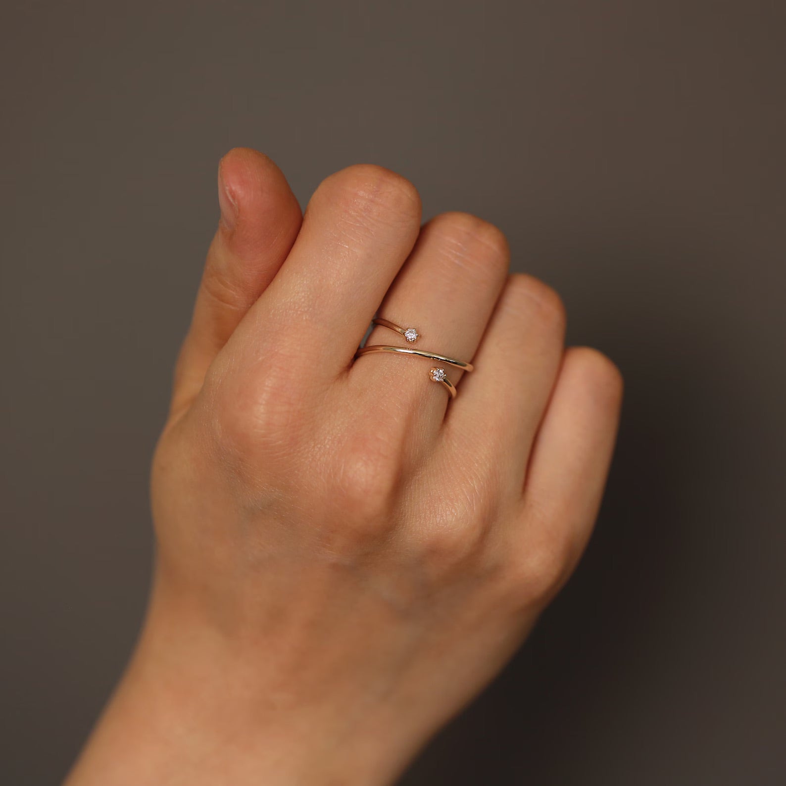 Florence Open Cross Ring - ARTSY SILVER
