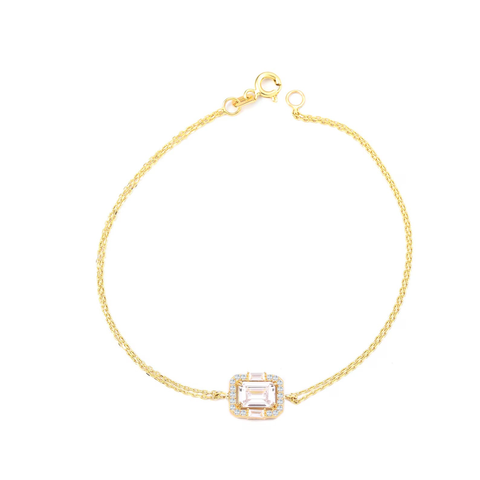 Glam Queen Zircon Bracelet - ARTSY SILVER