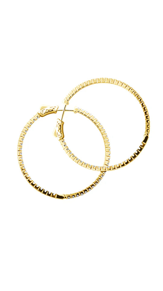 Glow Up Gold Plating Hoops Medium Size