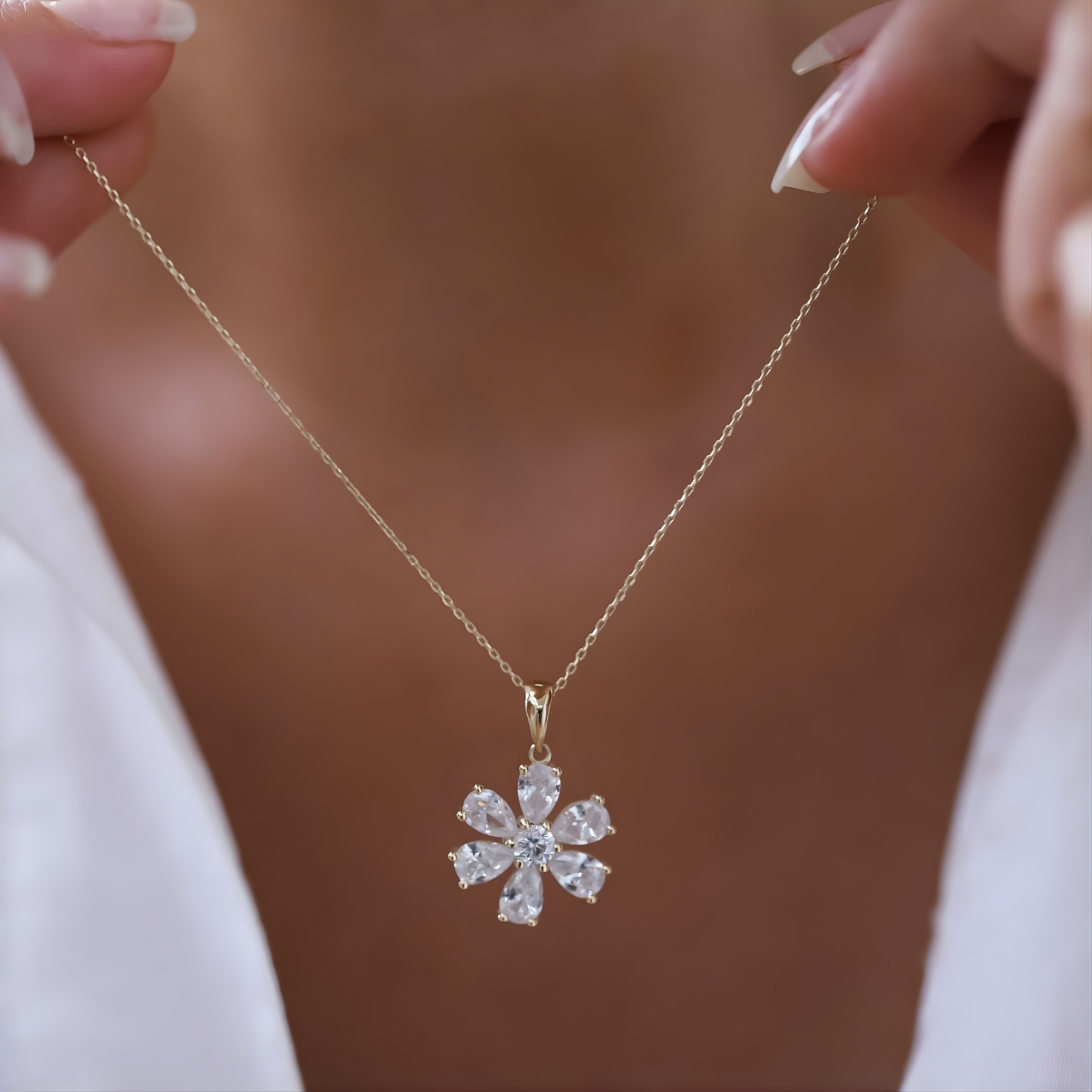 Golden Flower Necklace