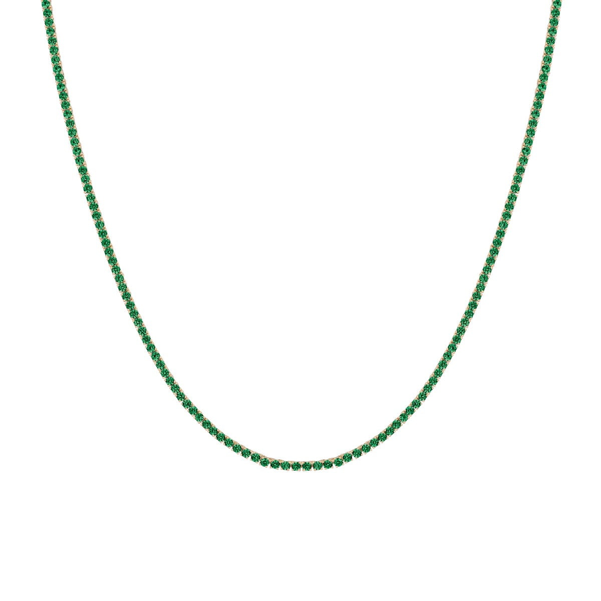 Emerald Tennis Necklace