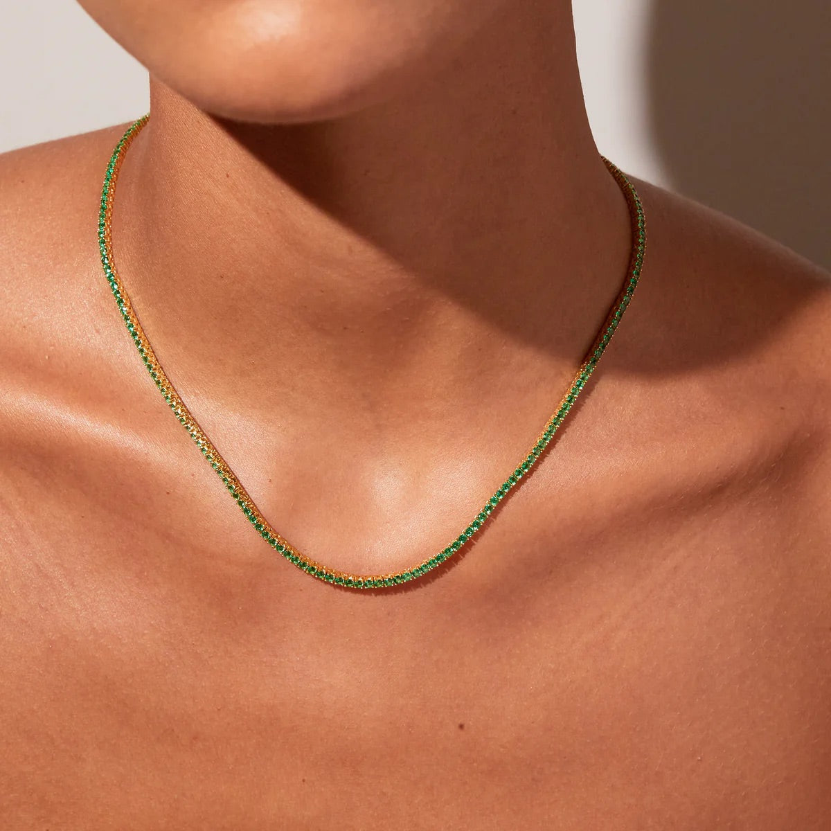 Emerald Tennis Necklace