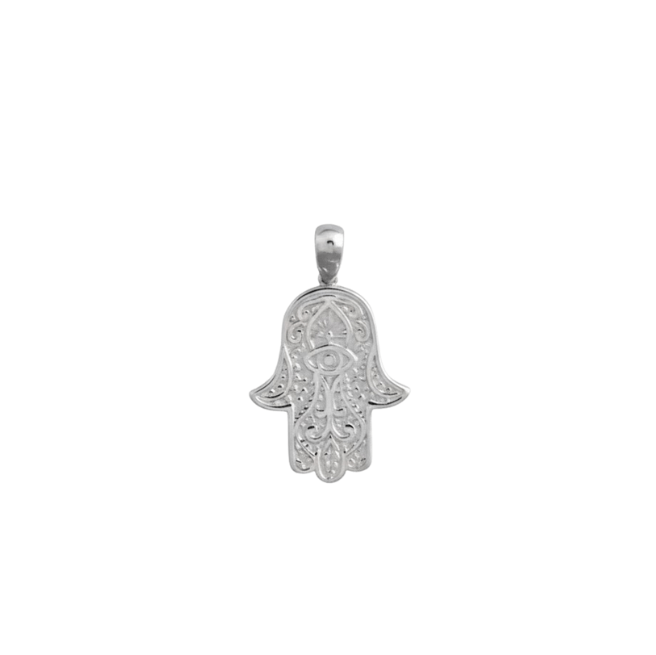 Hamsa Pendant - ARTSY SILVER