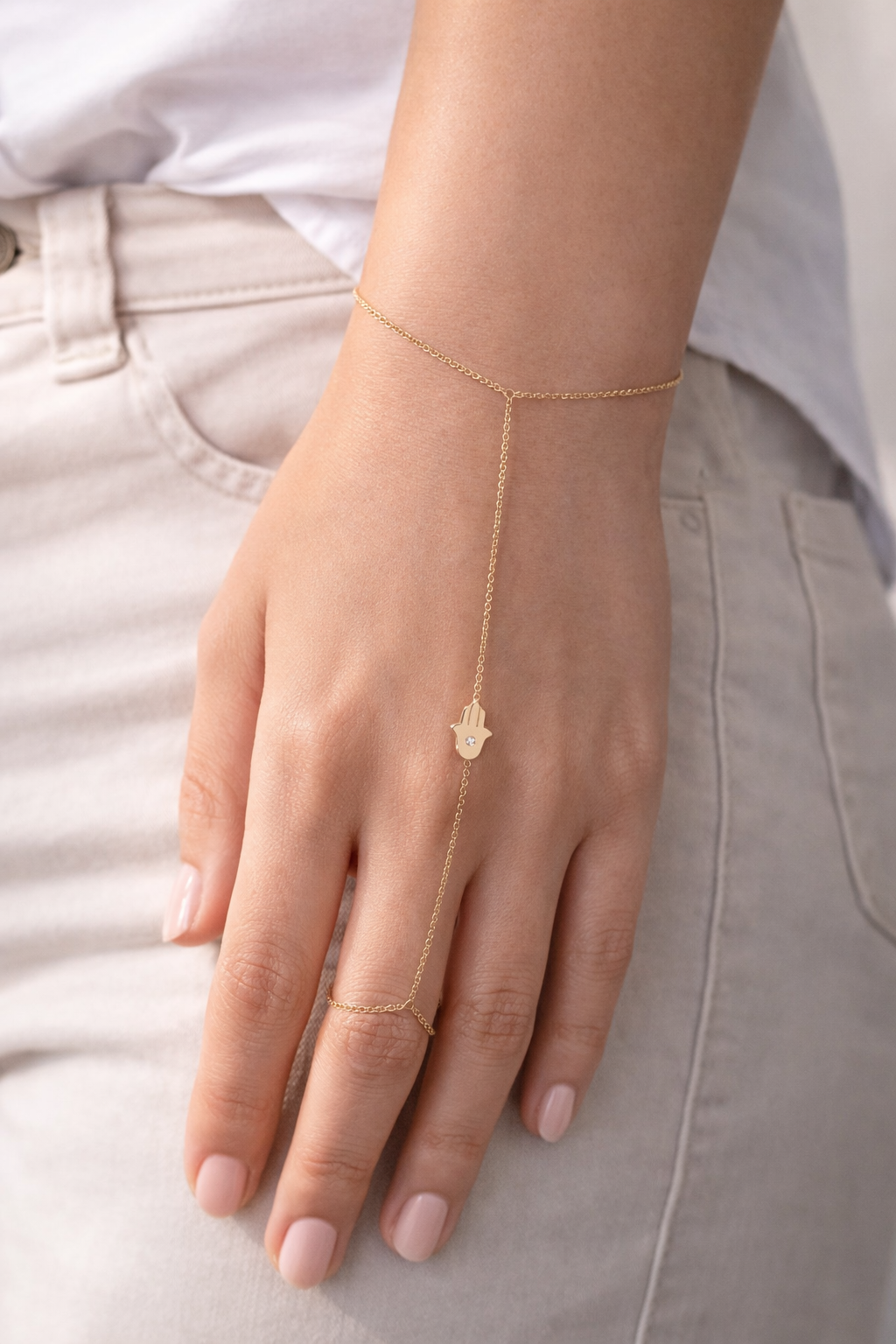 Hamsa Bracelet Gold Plated