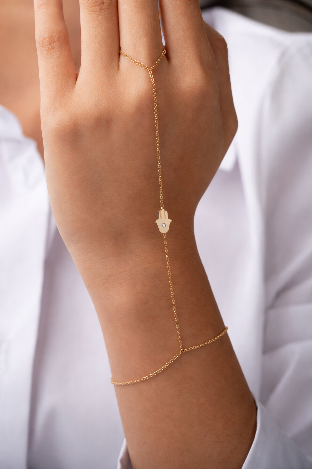 Hamsa Bracelet Gold Plated