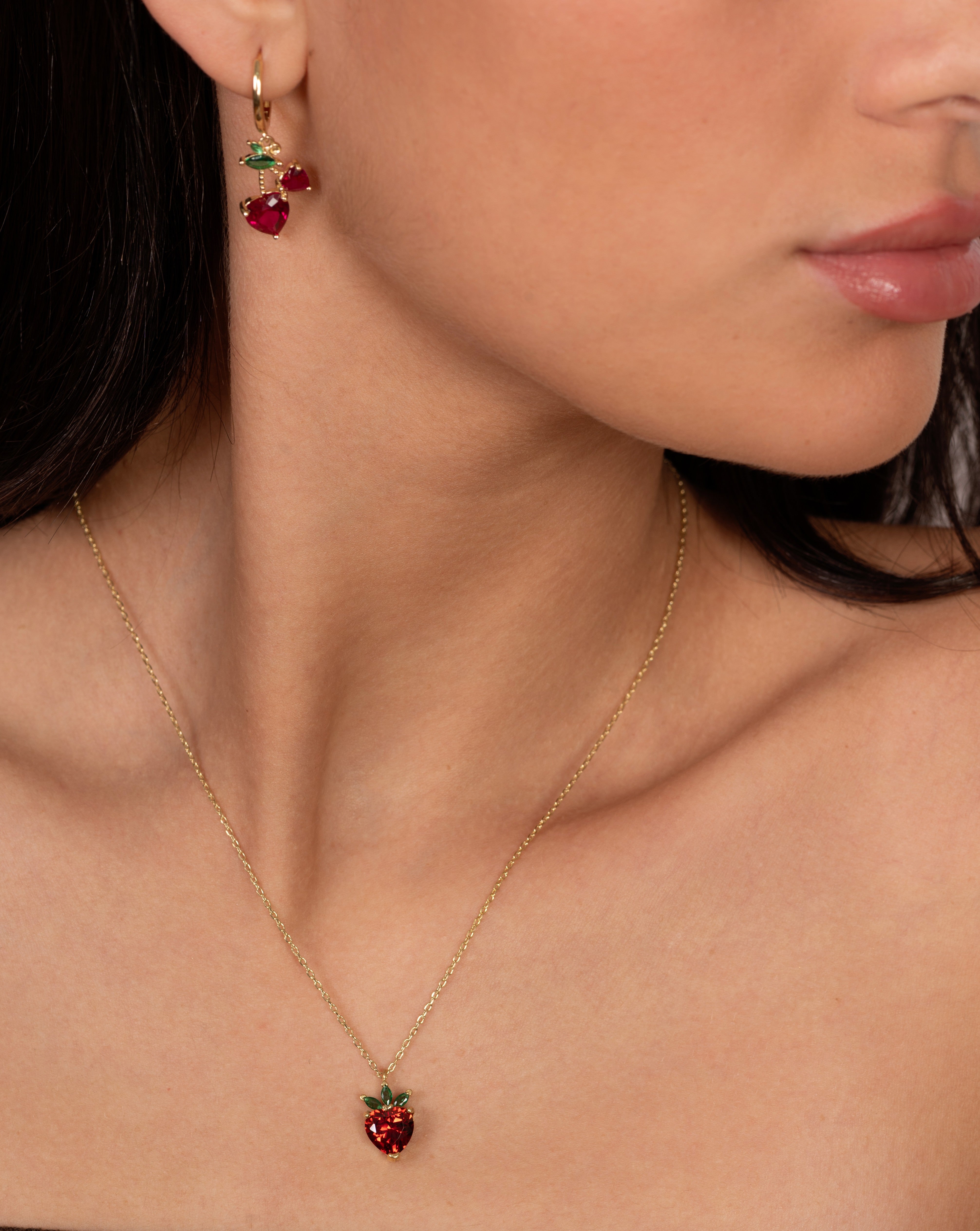 Berry Babe Necklace & Earring Set