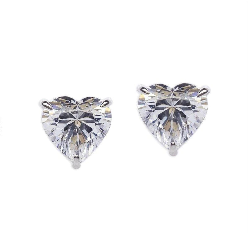 Heart Cut Zircon Stone Earrings