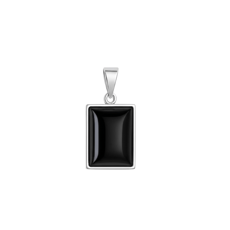Hot & Cold Black Pendant - ARTSY SILVER