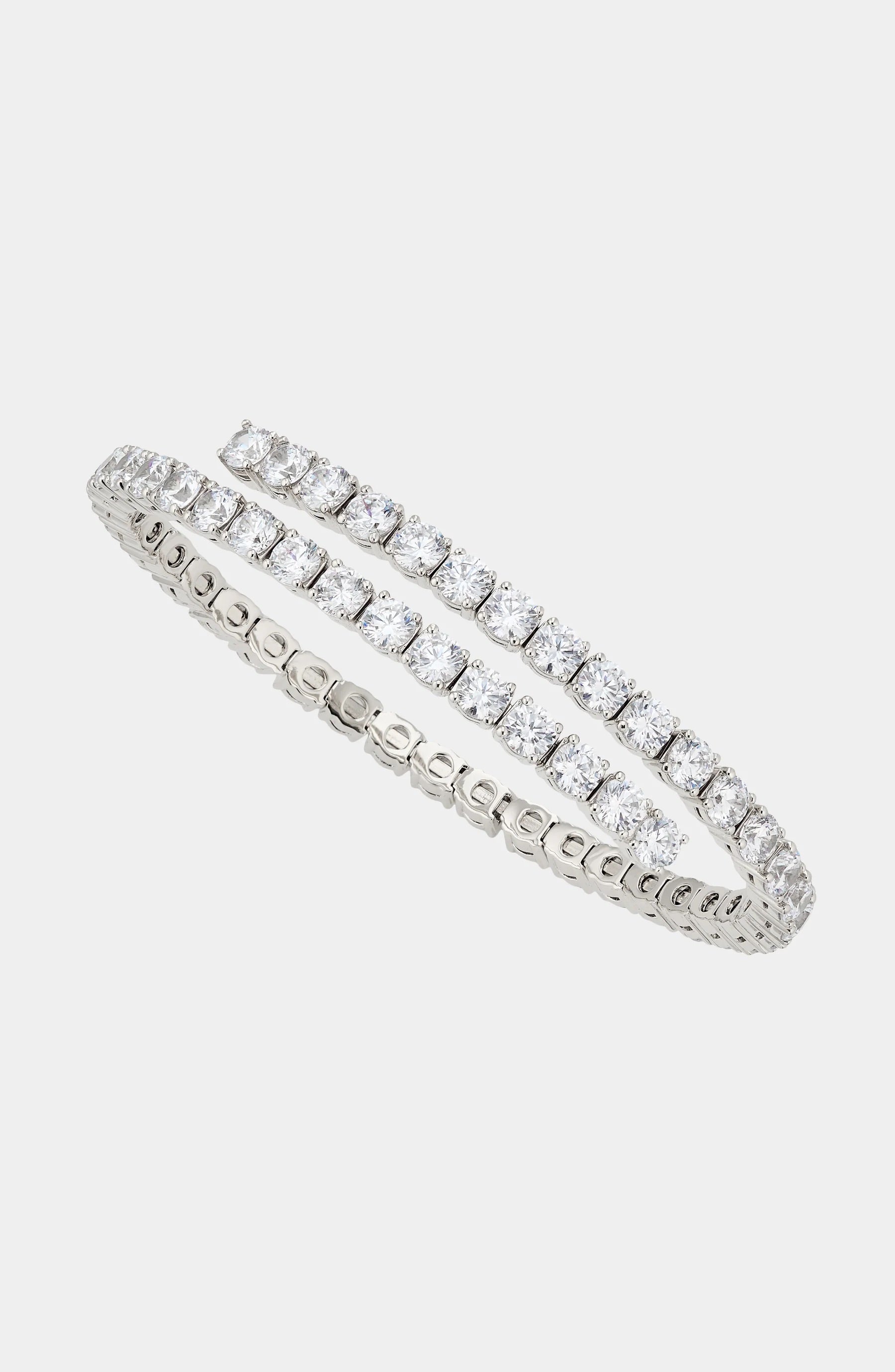 Spun 4mm Silver Tennis Bangle - ARTSY SILVER