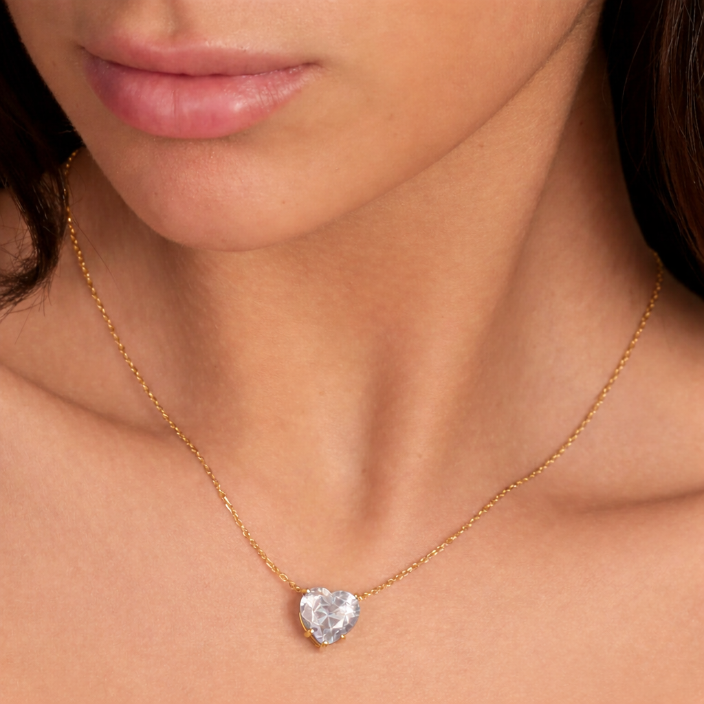 I Love You More Heart Necklace