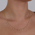 Jasmine White Zircon Necklace
