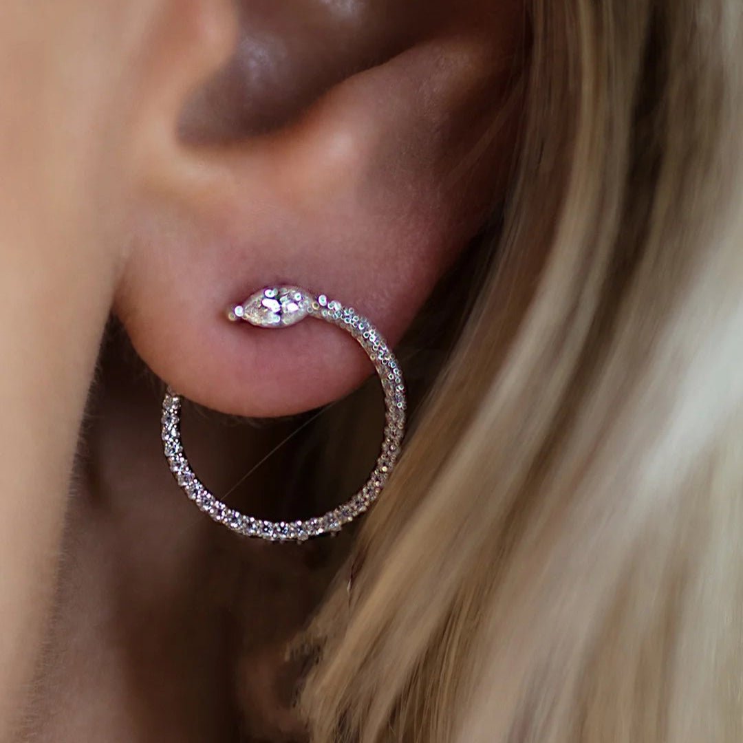 Juliette Marquise Silver Hoops - ARTSY SILVER