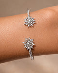 Just Blooming White Zircon Bangle