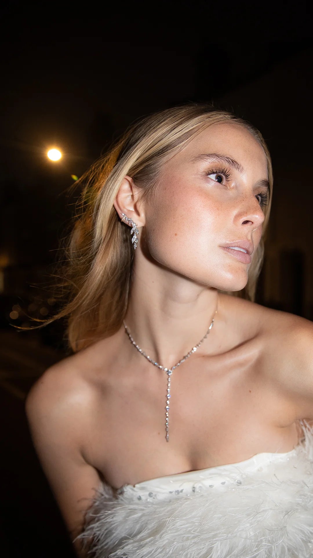 La Mariée Wedding Earrings - ARTSY SILVER