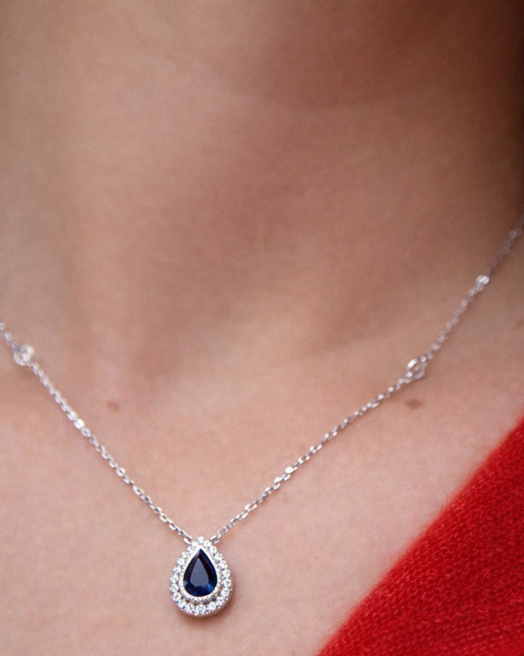 Lady Diana Blue Sapphire Necklace