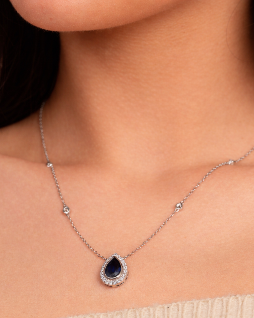 Lady Diana Blue Sapphire Necklace