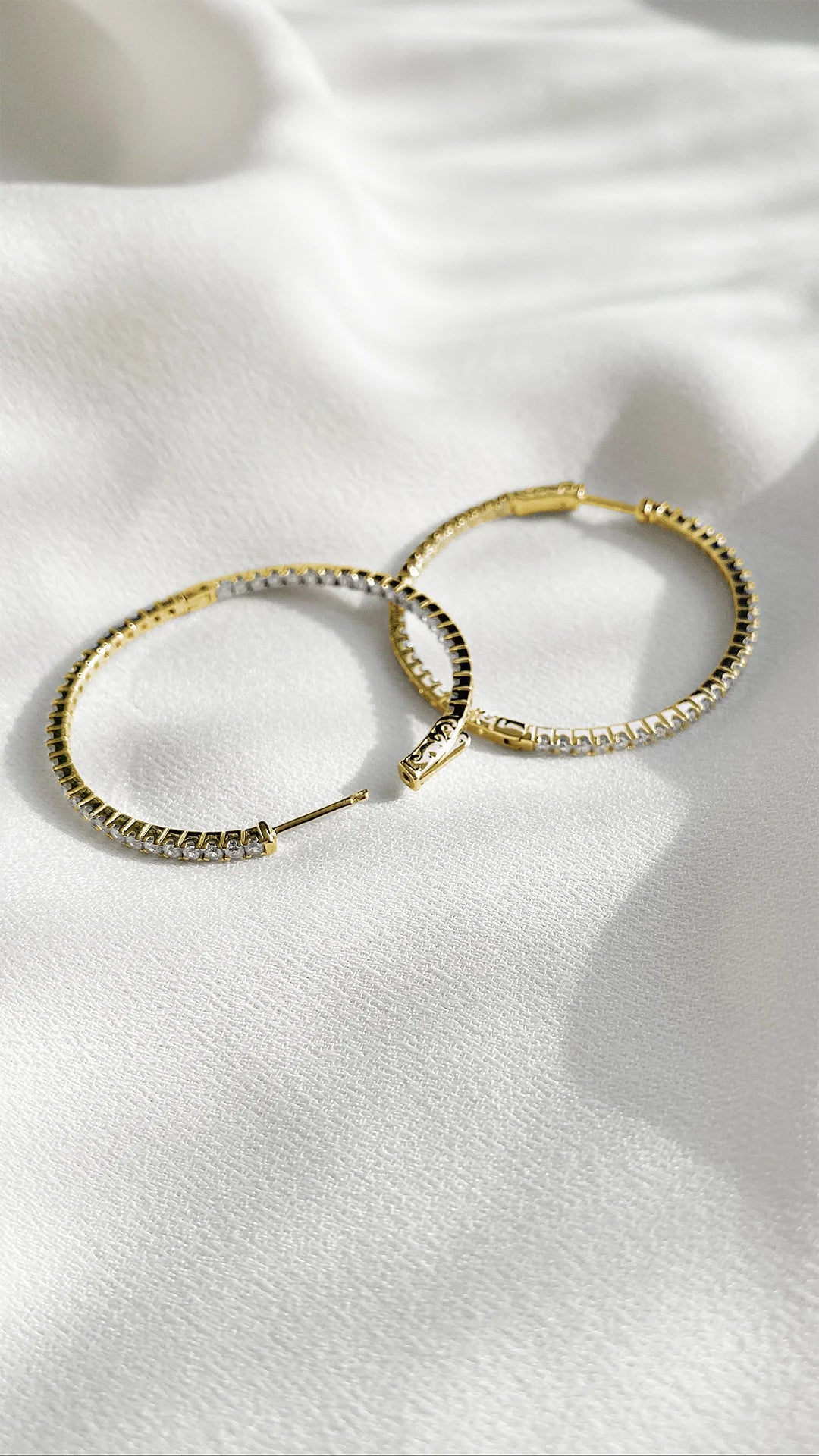 Large Hoops Gold Plating