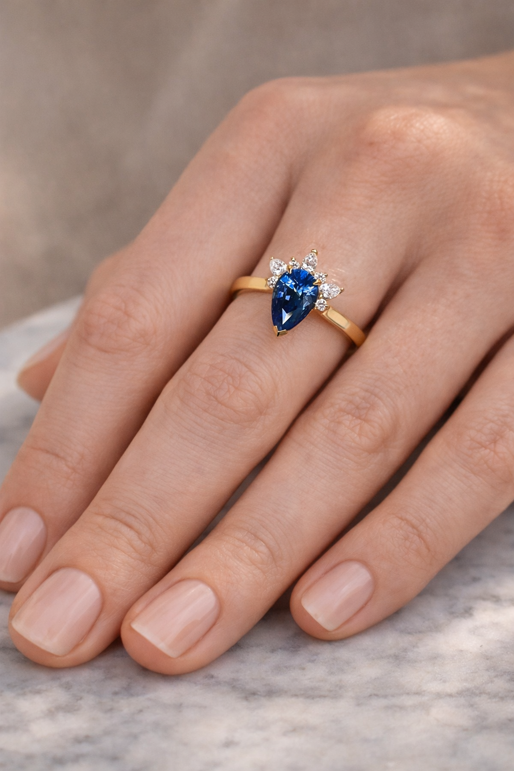 Legendary Lovers Sapphire Promise Ring - ARTSY SILVER