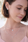 Light Of The Stars Necklace & Earrings Set - ARTSY SILVER