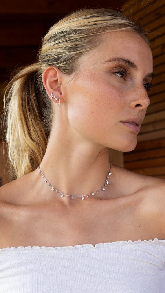 Lightning Stud Earrings - ARTSY SILVER