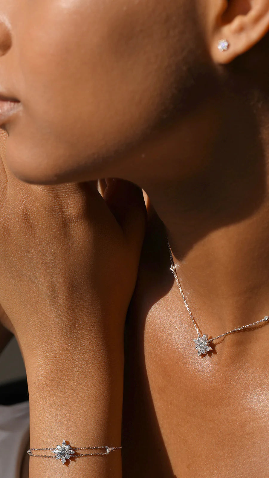 Lilly Zircon Rose Adjustable Bracelet