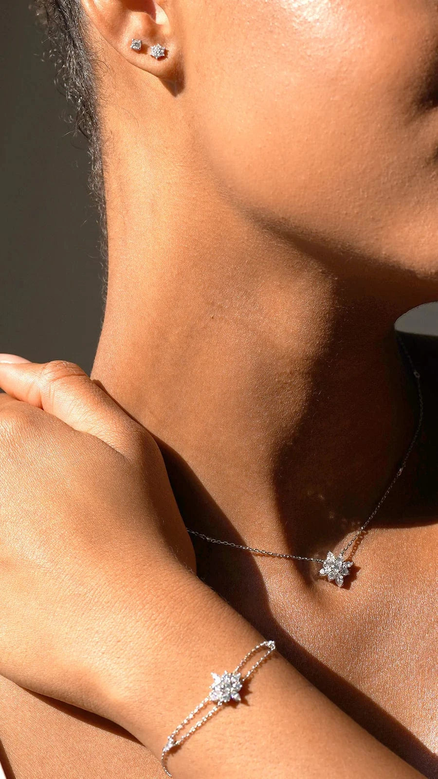 Lilly Zircon Rose Adjustable Bracelet