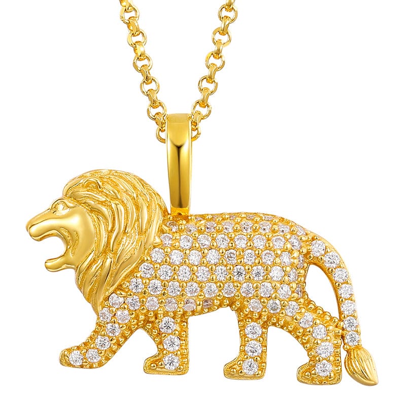 Lion Zircon Stone Necklace