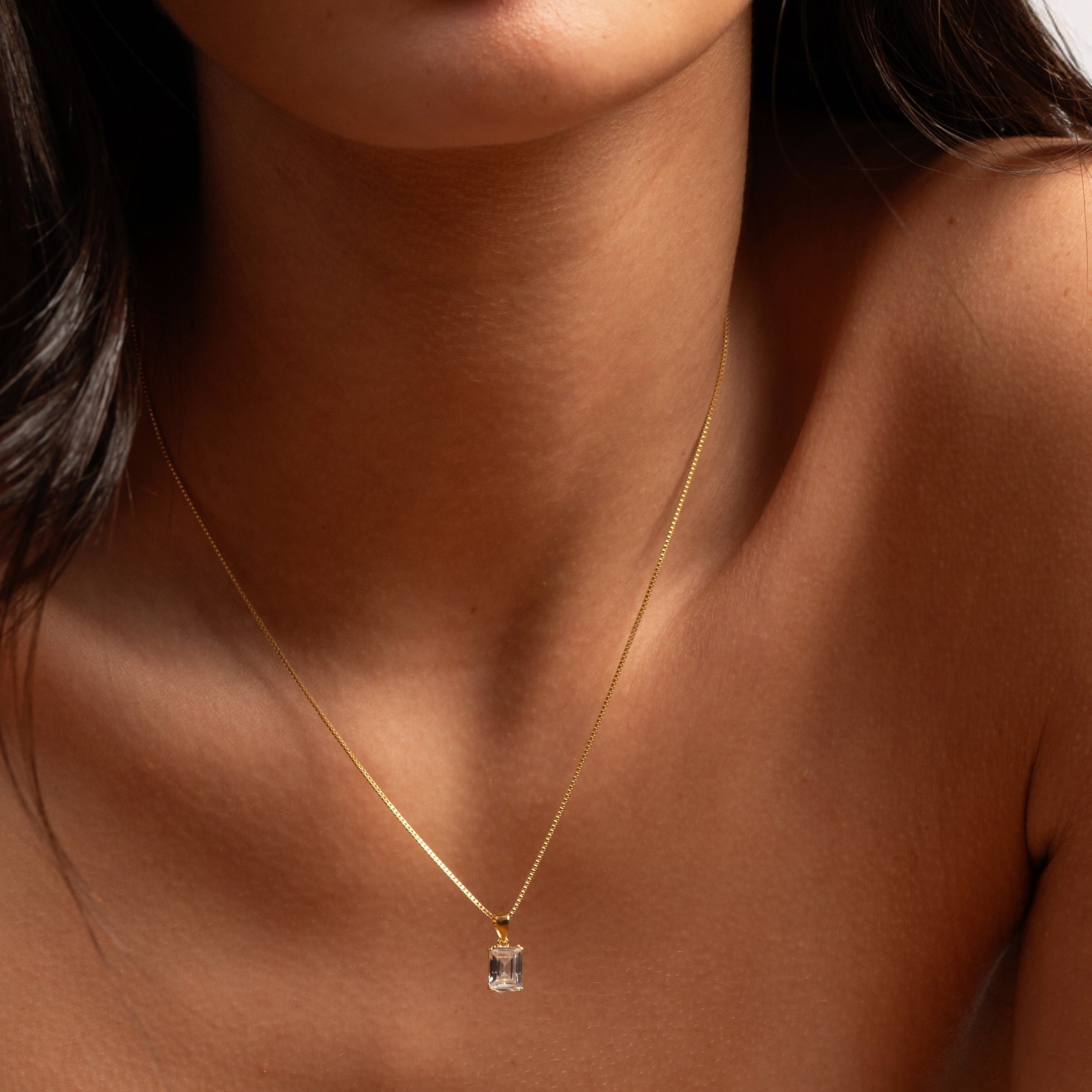 Love Me More White Zircon Necklace