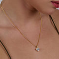 Love Gold Plated Zircon Necklace
