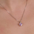 Love Story Pink Zircon Necklace Woman's I ARTSY SILVER